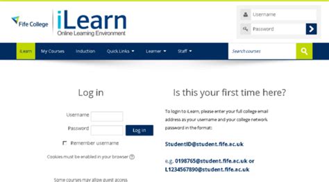 ilearn log in.